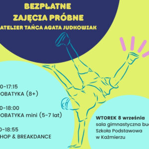 Bezpłatne zajęcia próbne ATELIER TAŃCA Agata Judkowiak Bezpłatne zajęcia próbne ATELIER TAŃCA Agata Judkowiak