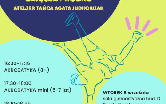 Bezpłatne zajęcia próbne ATELIER TAŃCA Agata Judkowiak Bezpłatne zajęcia próbne ATELIER TAŃCA Agata Judkowiak