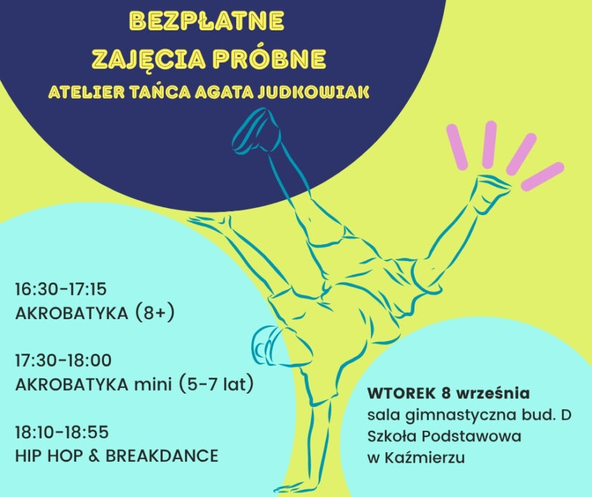 Bezpłatne zajęcia próbne ATELIER TAŃCA Agata Judkowiak Bezpłatne zajęcia próbne ATELIER TAŃCA Agata Judkowiak